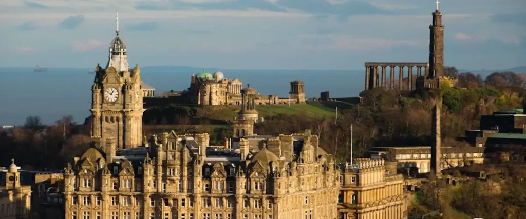 edinburgh skyline balmoral hotel the observatory and the unfinished national monument hero for one day in edinburgh from a cruise ship