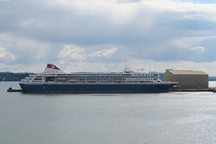 Braemar cruise ship at rosyth dock in fife scotland